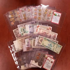 Little Coin Co Foreign Currency and Coin Album - 18 Countries BU - SKU-Q2597