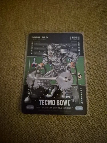 Bo Jackson Battle Arena Tecmo Bowl Darn Old Sam Darnold Steel Battlefoil