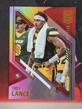 2021 Panini Donruss Elite Rookies Variations Trey Lance #182 /599 (RC)