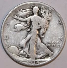 1934-S Walking Liberty Half Dollar - Very Good - #0972EC