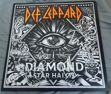 Joe Elliott, Rick Savage, Phil Collen signed Vinyl Album Def Leppard Proof
