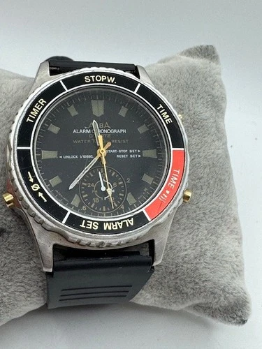 Vintage Men's Seiko Alba Alarm Chronograph V600-9000 Quartz Watch New Battery