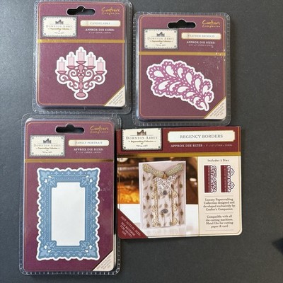 Crafters Companion Downton Abbey LOT of 4 Sets Cutting Dies Metal Thin