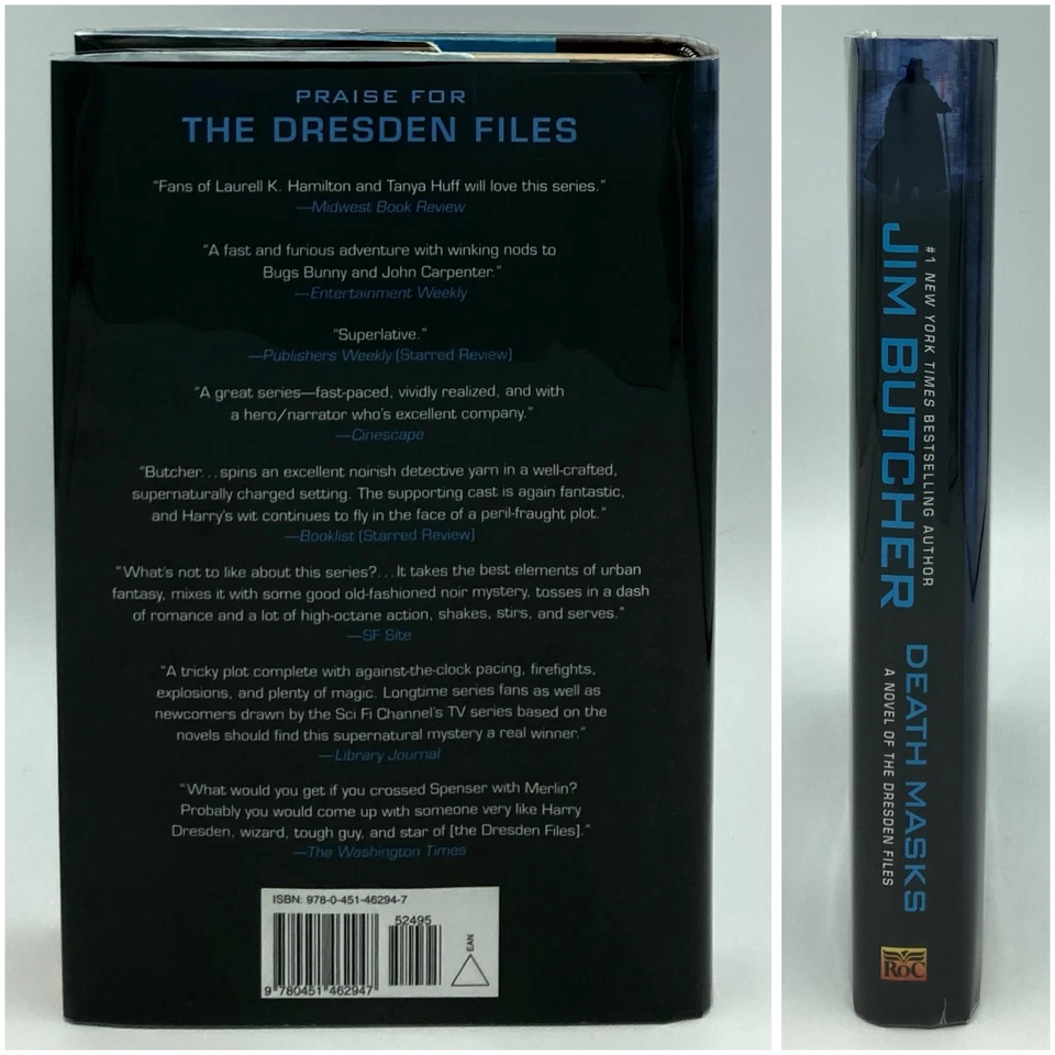 Dresden Files: Death Masks - Jim Butcher (1st HC edition 1st print) Roc, 2009 - Image 2 of 4