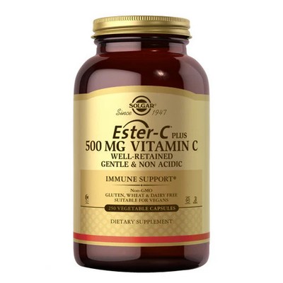 Ester-C Plus Vitamin C (Ester-C Ascorbate Complex) 500 mg 250 V Caps By Solgar
