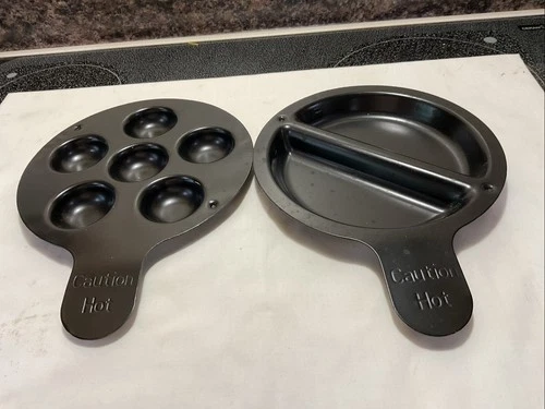 Express Redi Set Go Grill Replacement Inserts Double Side & 6 Egg Muffin