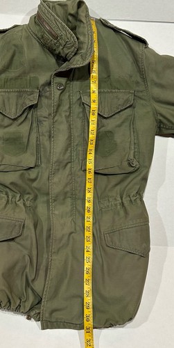 Giacca cappotto vintage anni 70 US Army M65 OG-107 clima freddo fodera uomo S *LEGGI - Foto 12 di 18