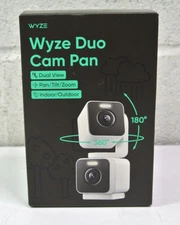 Wyze - Duo Cam Pan, 2K Wired Dual Pan/Tilt Camera with Spotlight, Indoor/Outd...