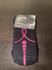 Nike Breast Cancer Black Pink Socks Elite Versatility Basketball SX7008 Kay Yow