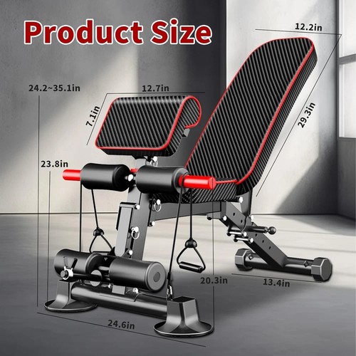 Home Gym Equipment Exercise Machine Leg Curl Extension Bench Arm Preacher Bicep - Picture 3 of 18
