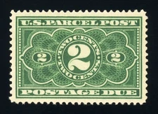 #JQ2, 2c Parcel Post Postage Due, XF/Superb-OG-NH, 2021 PSAG (graded 95, nh)