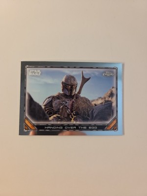 2022 Topps Chrome Star Wars Mandalorian Beskar Edition #S1-12 Handing Over Egg