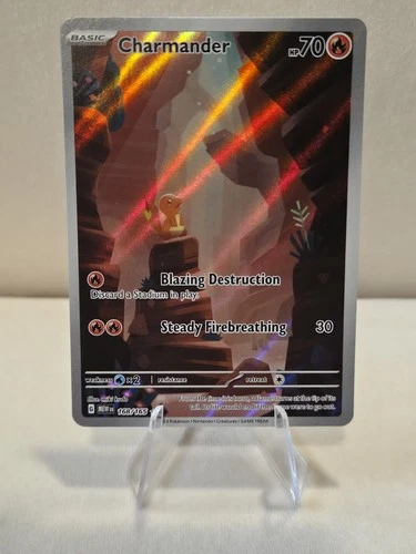 Pokémon Charmander 168/165 Sv: Scarlet & Violet 151 Illustration Rare Holo