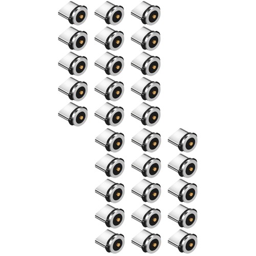 Set of 2 Magnetic Charging Cable USB Adapter Connector Right Angle - Picture 12 of 12