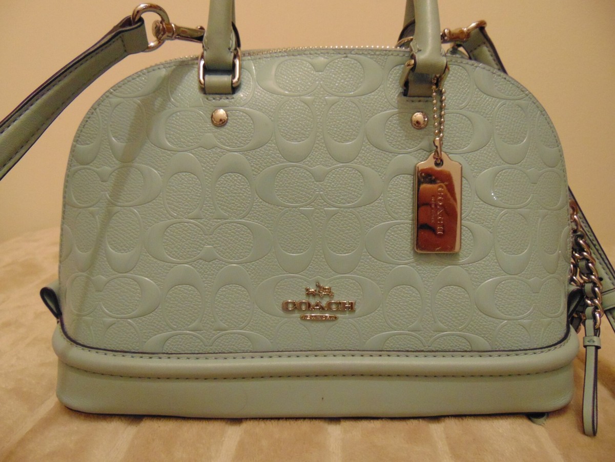 Coach F55450 Debossed Patent Leather Sierra Satchel Bag | eBay