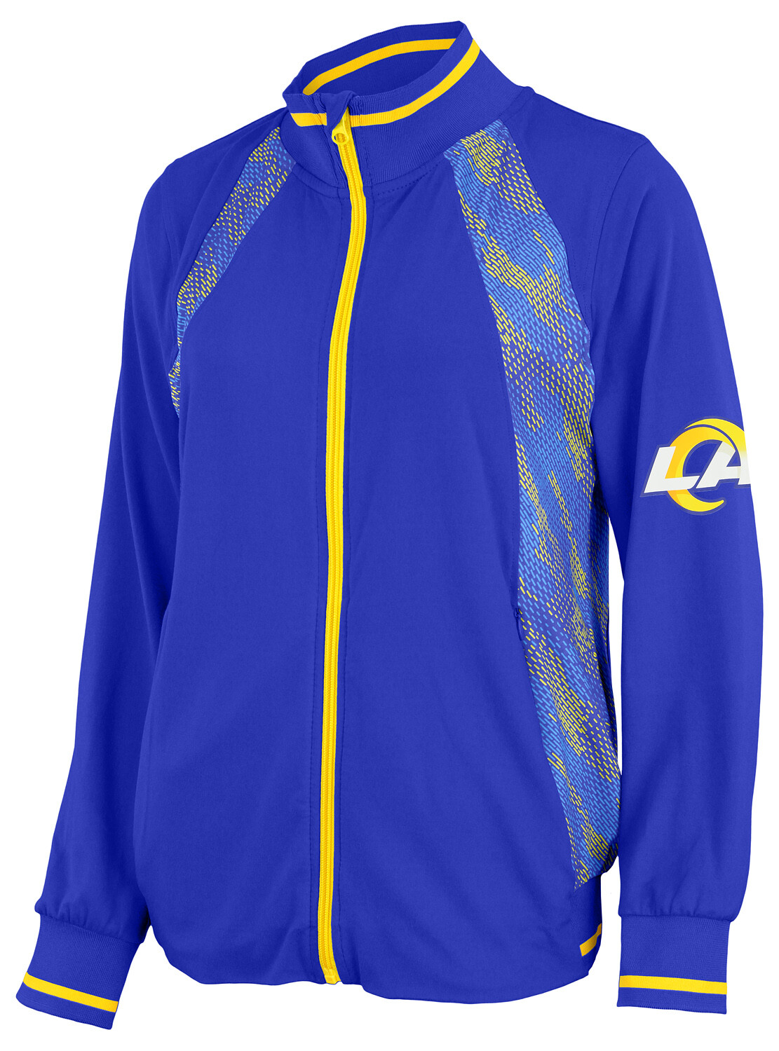 Женская куртка Zubaz NFL Los Angeles Rams с застежкой-молнией Viper Accent