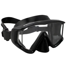 Promate Avanti TL Panoramic Tri-View Edgeless Scuba Dive Mask Snorkeling Gear