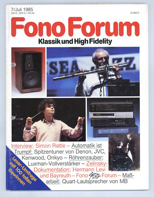 Fono Forum 1985-7 Luxman LV-103, Beogram RX2, enon TU-767, Yamaha K-1020