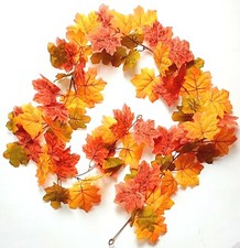 Fall Orange Foliage 70" Garland Autumn Leaf All General Decor Craft US Stock 11