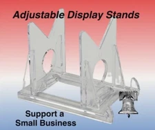 5 Display Stand Fishing Lure Crank Bait Top Water Rapala Holder Easel Stands  2"