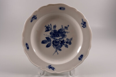 Meissen Teller blaue kobaltblau Blume Insekten Ø21,5cm 1. Wahl Pfeifferzeit