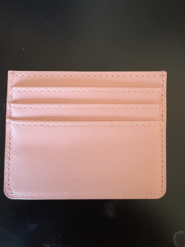 Prada Saffiano Leather Card Holder Pink - Picture 3 of 3