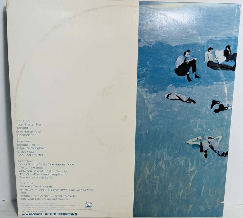 Elton John – Blue Moves - 1976 - MCA/Rocket MCA2-11004 Vinyl 2xLP VG+/VG+!!! Foto 2 de 4