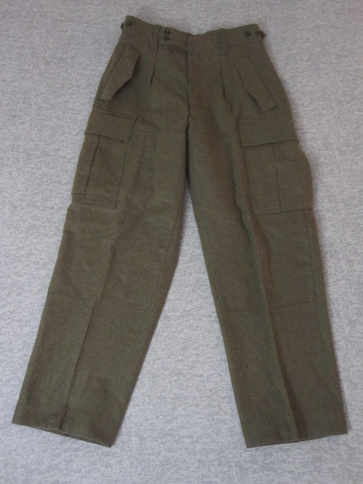 Vintage German Military Wool Cargo Pants Raka Heavy 3… Gem