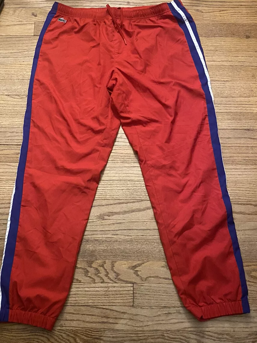 Pantalon rouge lacoste new arrivals