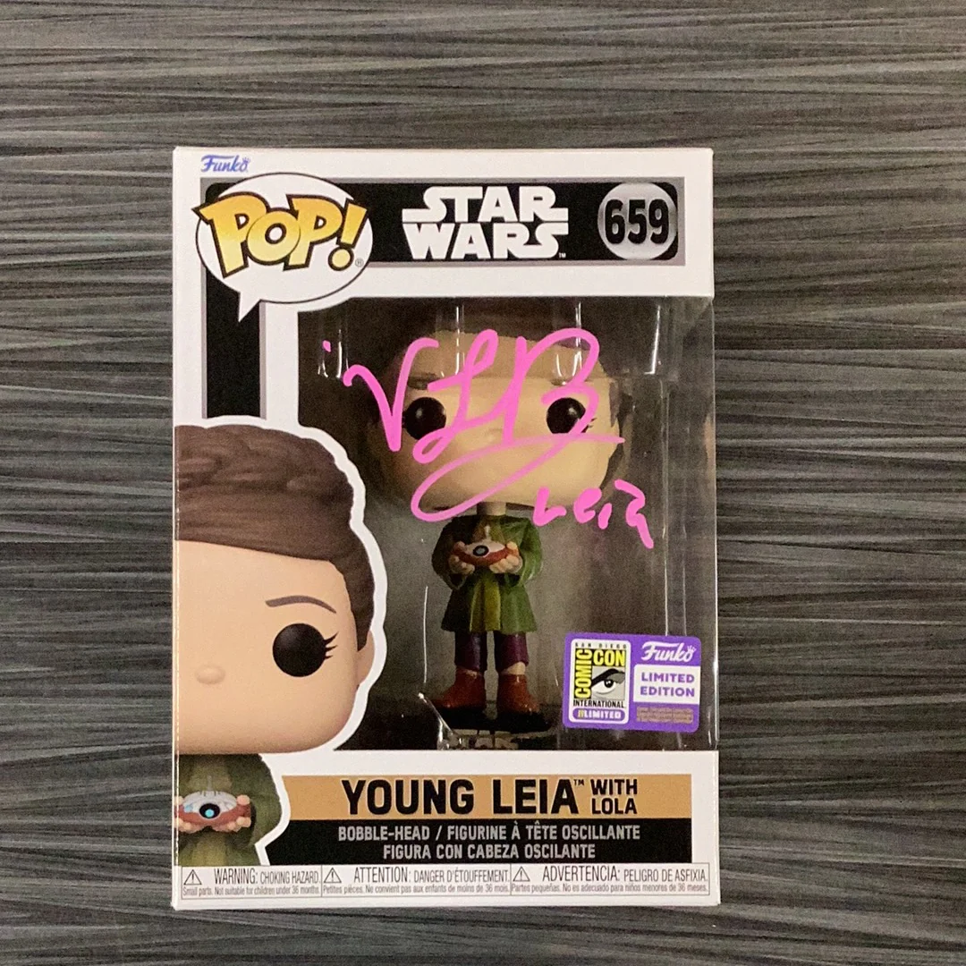 Funko POP! Star Wars: Young Leia w/ Lola (2023 SDCC)(Signed