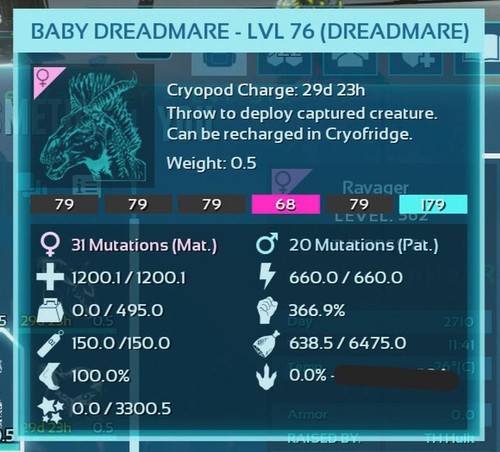 ARK ASCENDED PVE OFFICIAL PAIR BABY DREADMARE/D.STALLION GALAXY PC/XBOX/PS5 - Picture 4 of 4