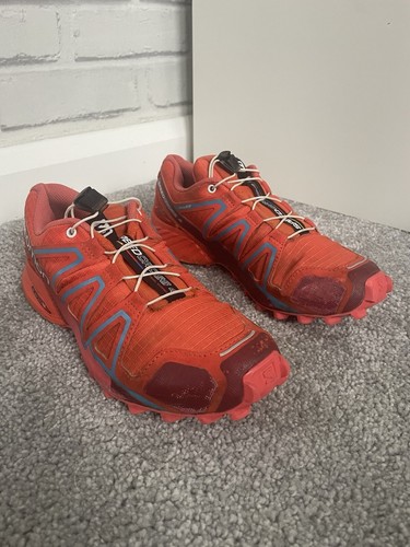 Salomon SpeedCross 4 Trail Running Zapatos Goretex Rojo Para Mujer UK 4 / EU 36 2/3 - Imagen 2 de 16