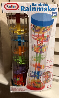 Funtime Rainbow Rainmaker Toy Cascading Coloured Beads 6+ Months