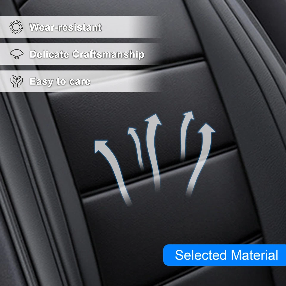 Juego completo de funda de asiento de auto de cuero PU para Hyundai Tucson Accent Sonata Elantra Foto 4 de 4