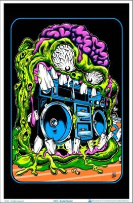 Master Blaster by Dirty Donny Blacklight Poster 23" x 35"
