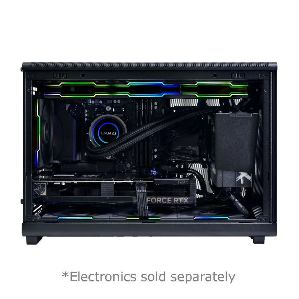 Lian Li A3 microATX Mini Tower Computer Case - Wooden Black - Image 4 of 4