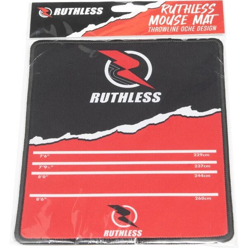 Ruthless Mouse Mat - Throwline Oche Design - 18cm x 22cm - Black and Red - Picture 6 of 6