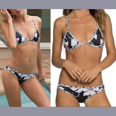 NEW Tavik [ Large ] Jett Triangle Top + Jayden Bikini Bottom in Blossom #T815