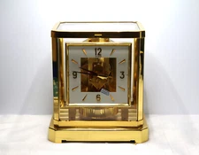Lecoultre Atmos 528-8 Square Face Clock #2754