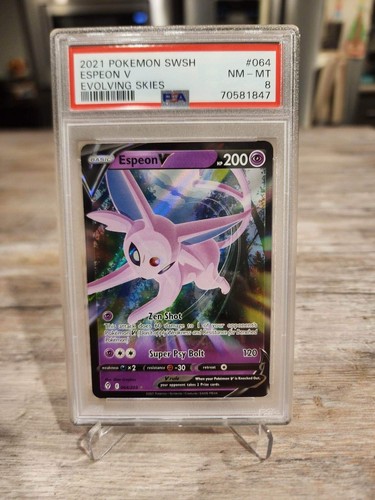 Espeon V graded PSA 8 for sale on eBay