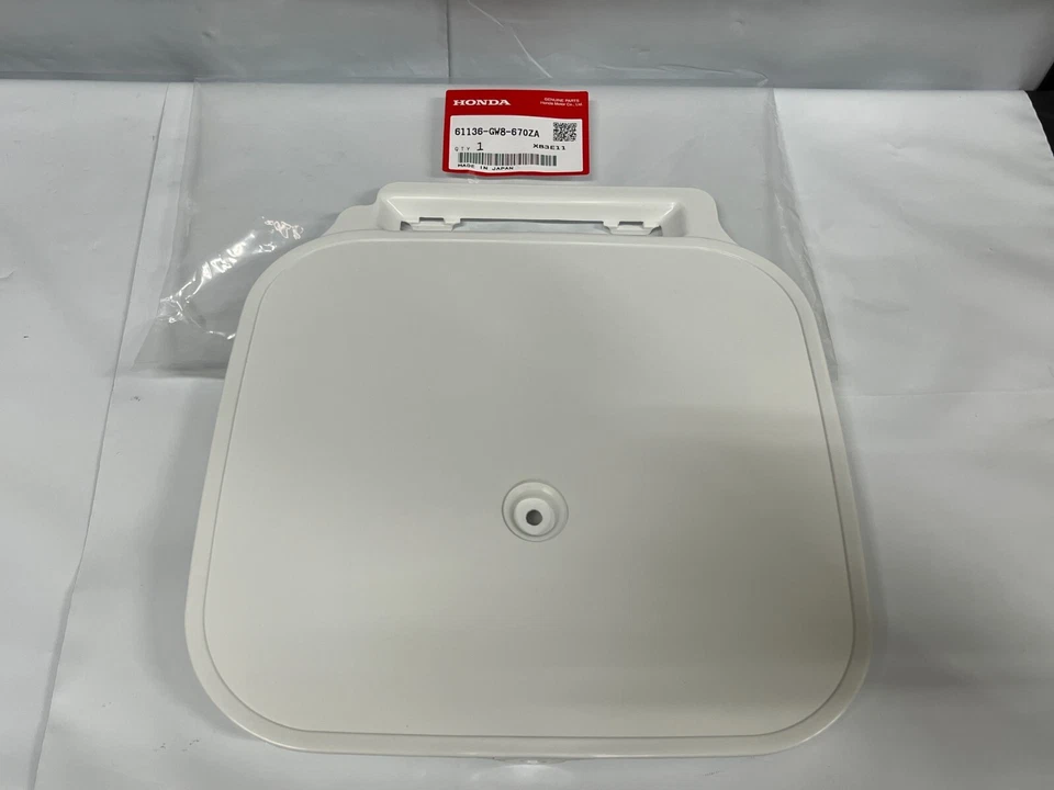 NOS 88-99 HONDA Z50R Z50 Z 50 WHITE FRONT NUMBER PLATE 61136-GW8-670ZA - Imagem 3 de 4