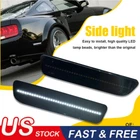 Smoked White LED Rear Bumper Side Marker Lamps Lights For Ford Mustang 2005-2009