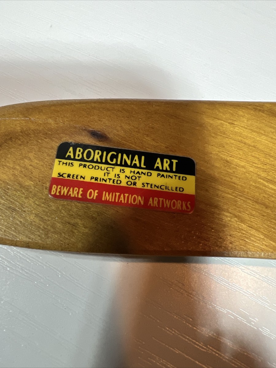 Collectible Aboriginal Art Wood Boomerang From Australia! Original