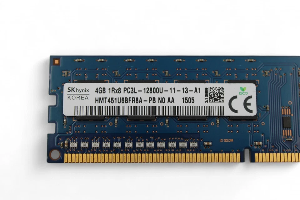 Lot of 4 Hynix 4GB DDR3L Desktop RAM 1600 PC3L-12800 1Rx8 240-Pin HMT451U6BFR8A - Image 4 of 4