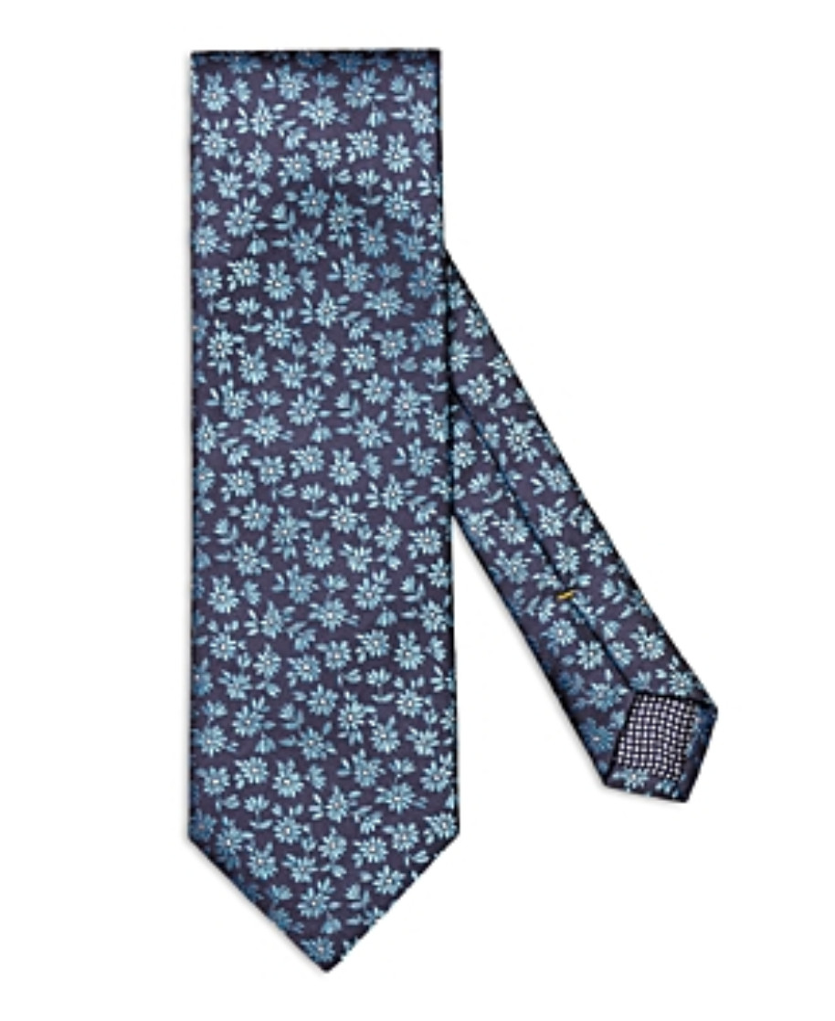 НОВЫЙ мужской шелковый галстук W TAGS Eton с цветочным рисунком синего цвета один размер 19390₽