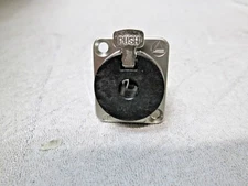 Switchcraft E111L E Series 1/4" 2 Conductor Mono Locking Jack, Nickel Finish