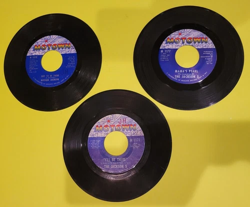 Lot 3 Michael Jackson Five 45 Records Got To Be There Mama's Pearl I'll Be There