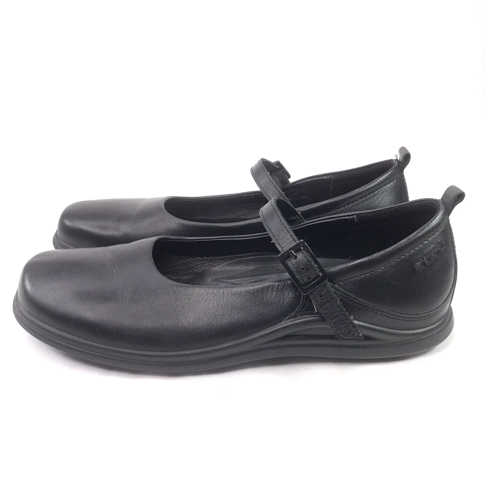 Scarpe mocassini donna Ecco 41 10 in pelle nera Mary Jane