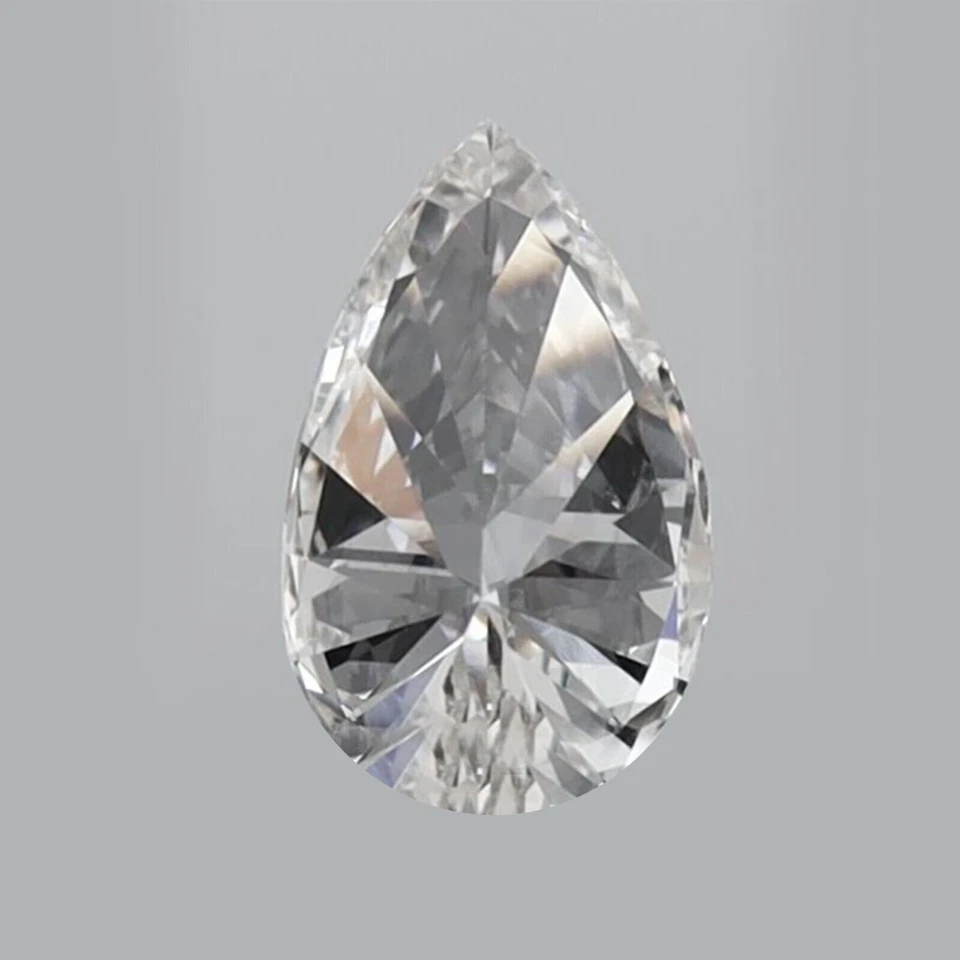 IGI Certified 0.4ct H/VVS2 Clarity Pear Cut Lab Grown CVD Diamond AB-312 - Image 3 of 4