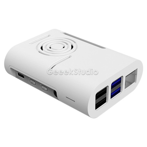 Raspberry Pi 4 ABS Case Enclosure Shell Cover With Cooling Fan Heatsinks - Picture 7 of 15